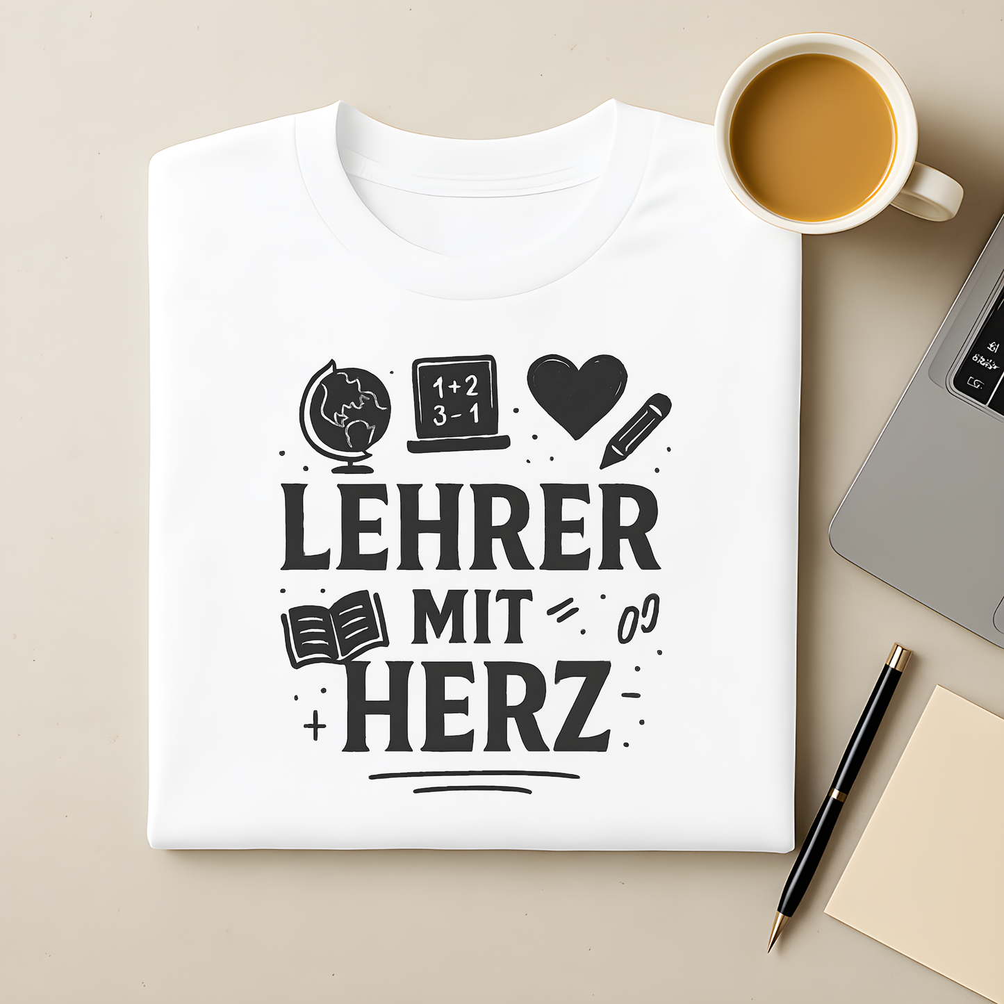 Lehrer mit Herz T-Shirt