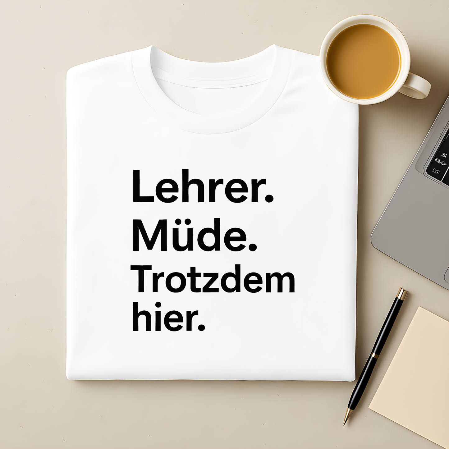 Lehrer. Müde. Trotzdem hier. T-Shirt