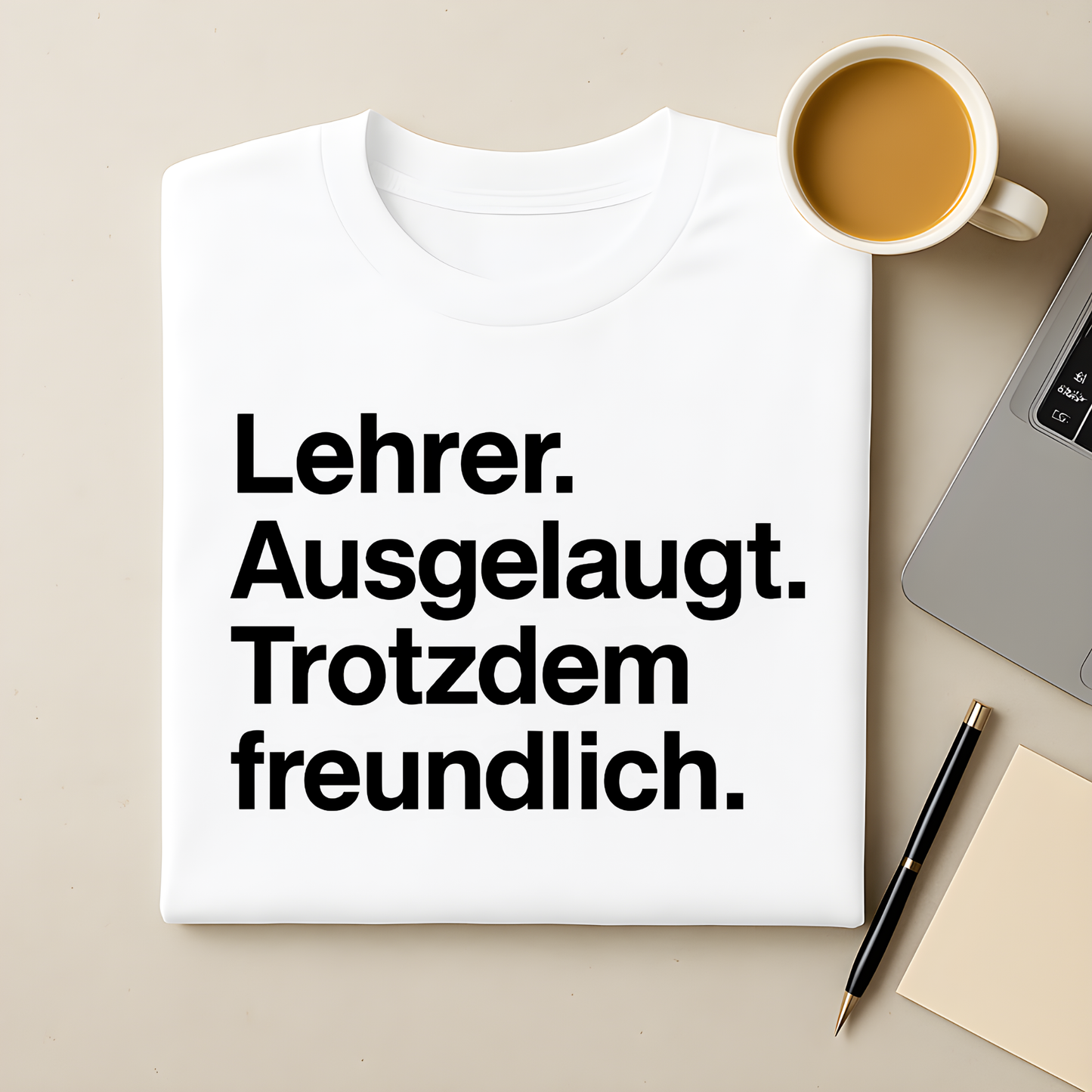 Ausgelaugt, trotzdem freundlich T-Shirt