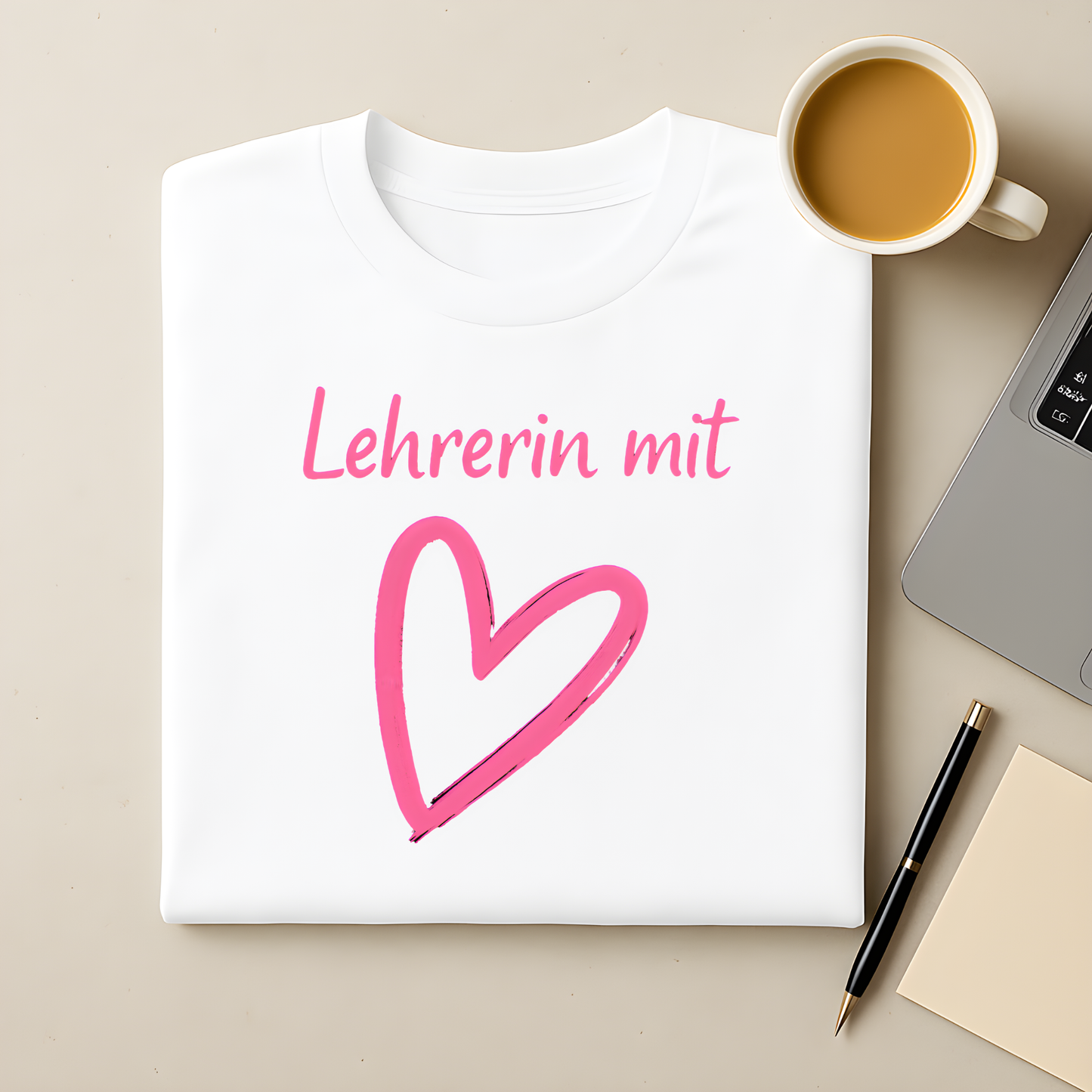 Lehrerin mit Herz T-Shirt
