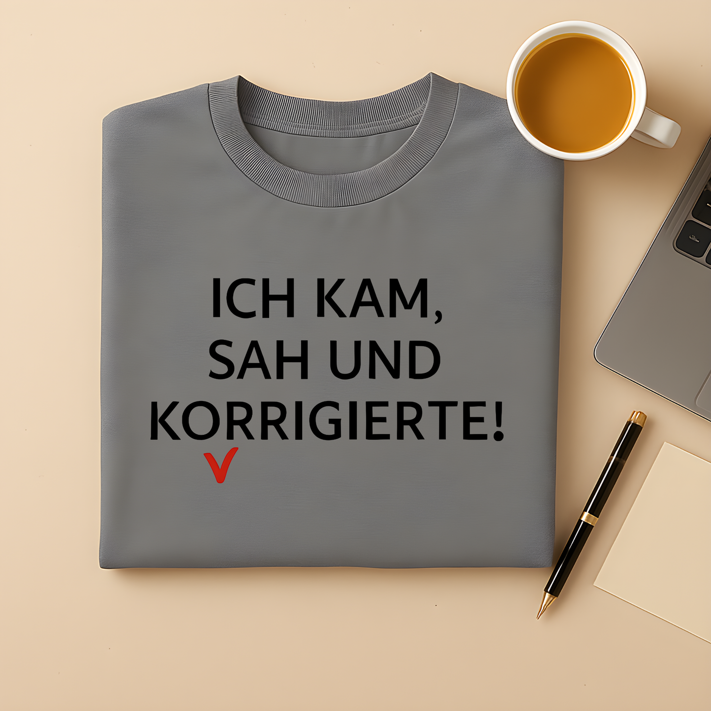 Ich kam, sah korrigierte T-Shirt