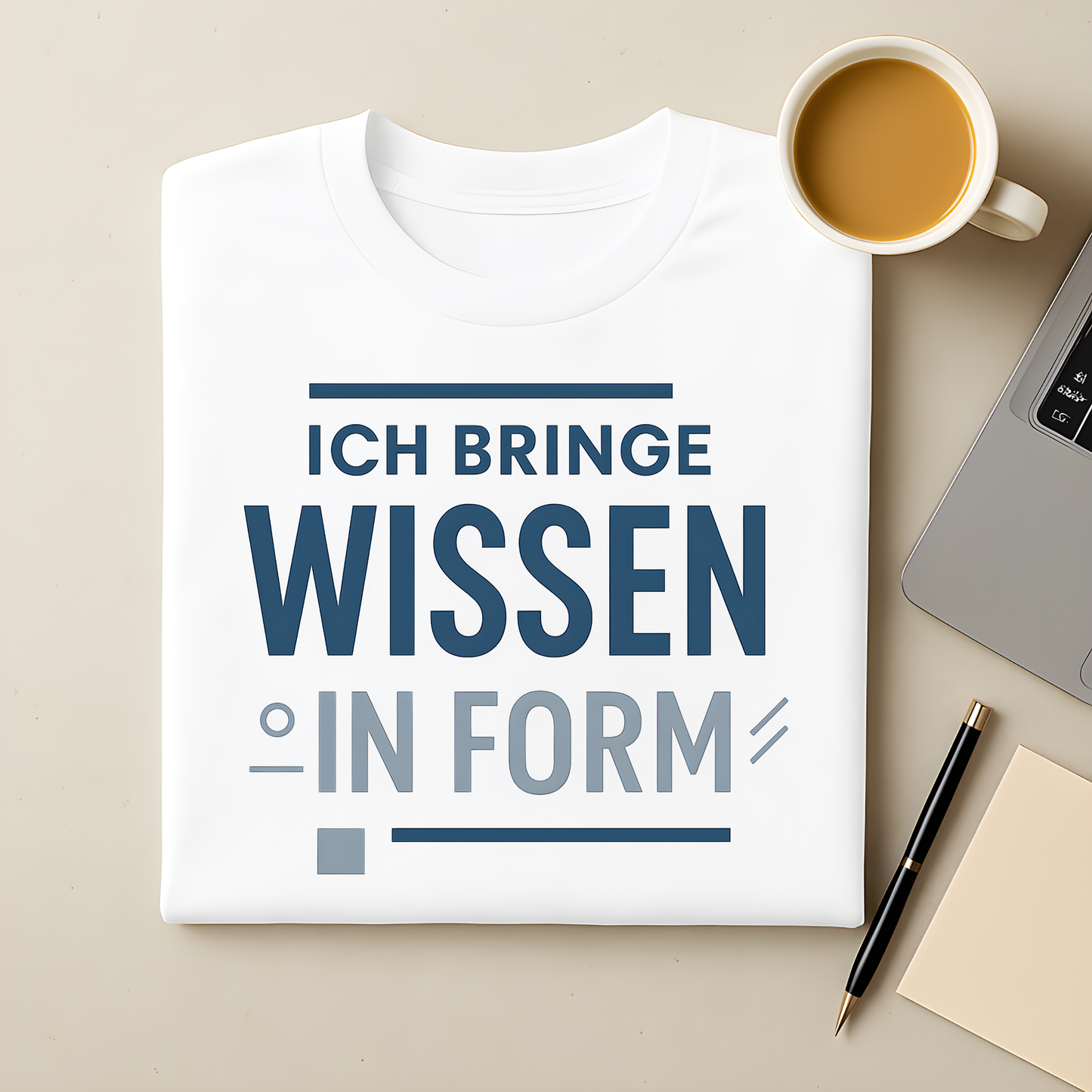 Ich bringe Wissen in Form T-Shirt