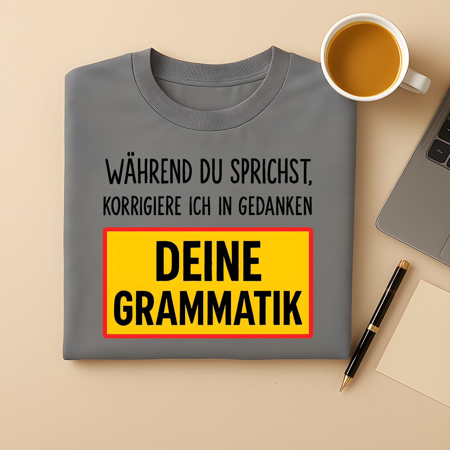 Ich korrigiere Grammatik T-Shirt