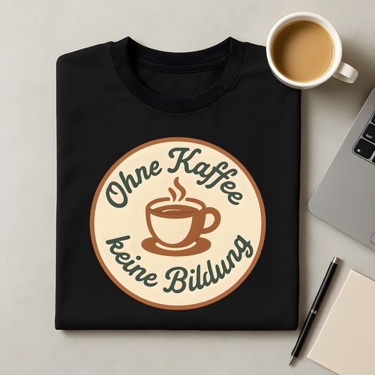 Ohne Kaffee keine Bildung T-Shirt