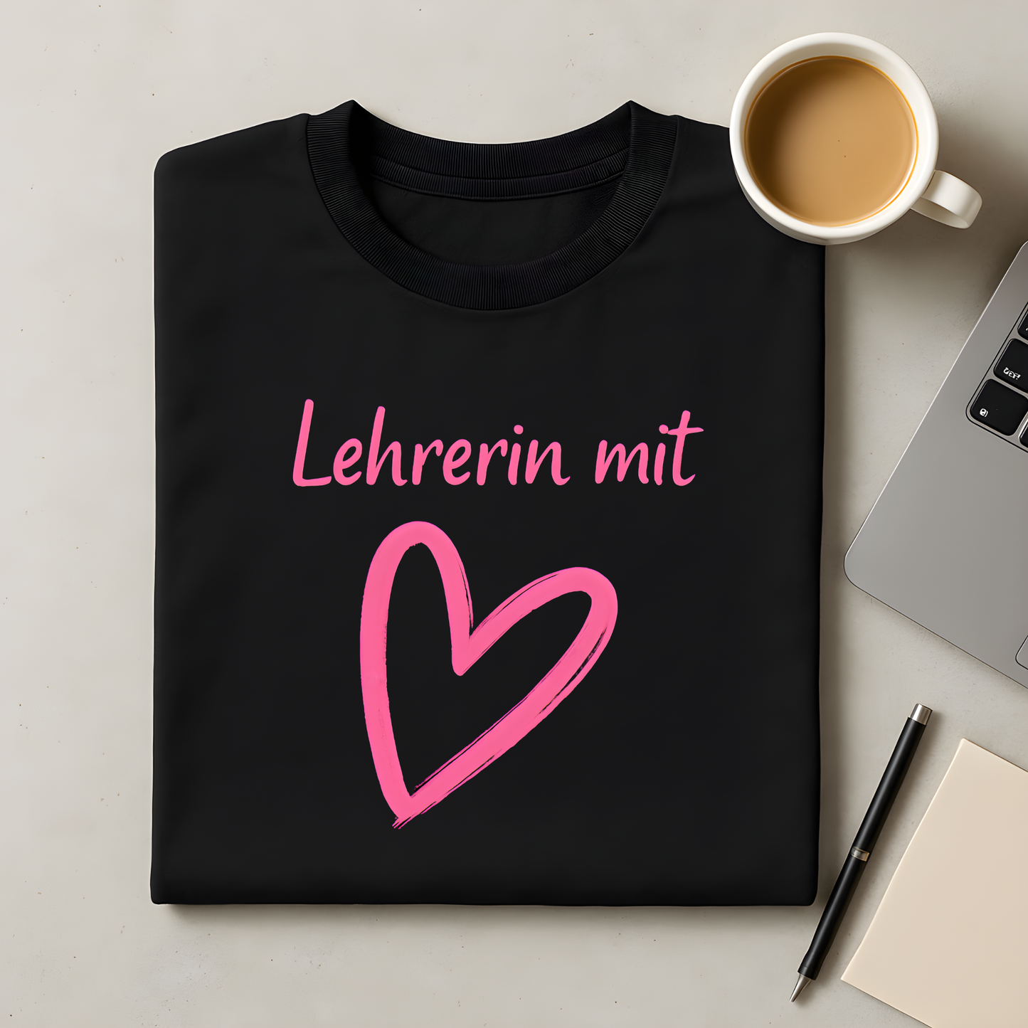Lehrerin mit Herz T-Shirt