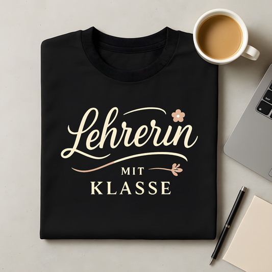Lehrerin mit Klasse T-Shirt