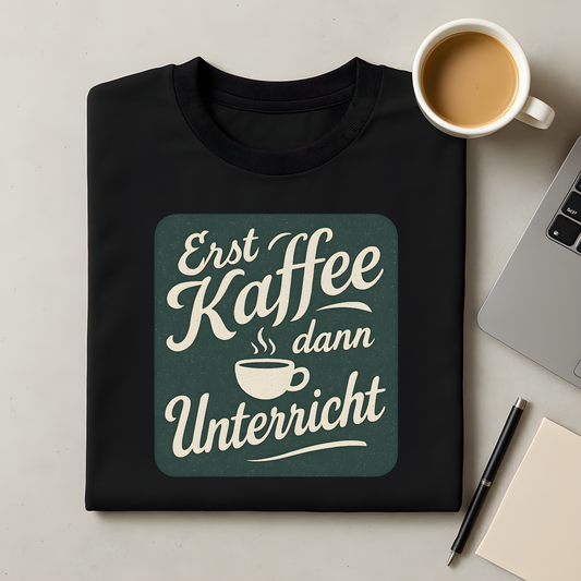 Erst Kaffee dann Unterricht T-Shirt