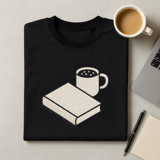Big Book & Mug T-Shirt