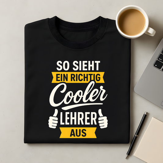 So sieht ein richtig cooler Lehrer aus. T-Shirt