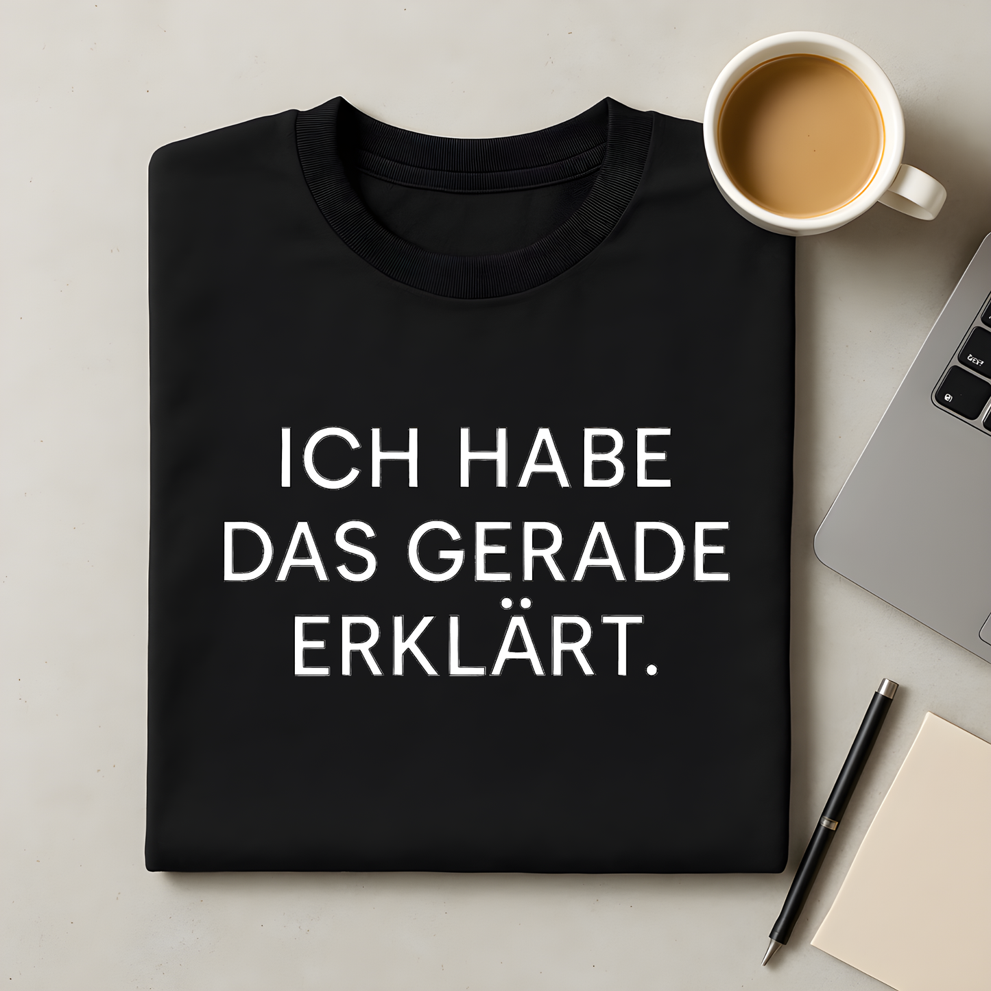 Gerade erklärt T-Shirt