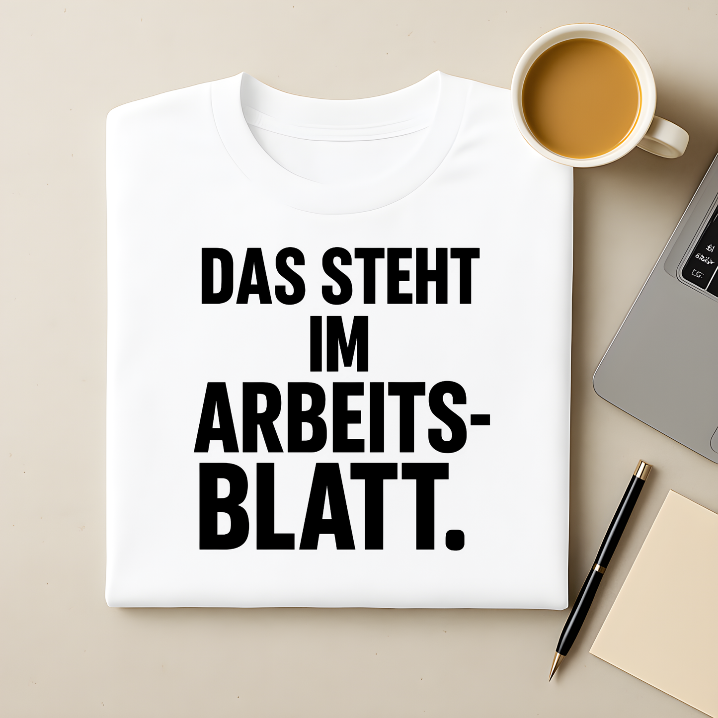 Das steht im Arbeitsblatt T-Shirt