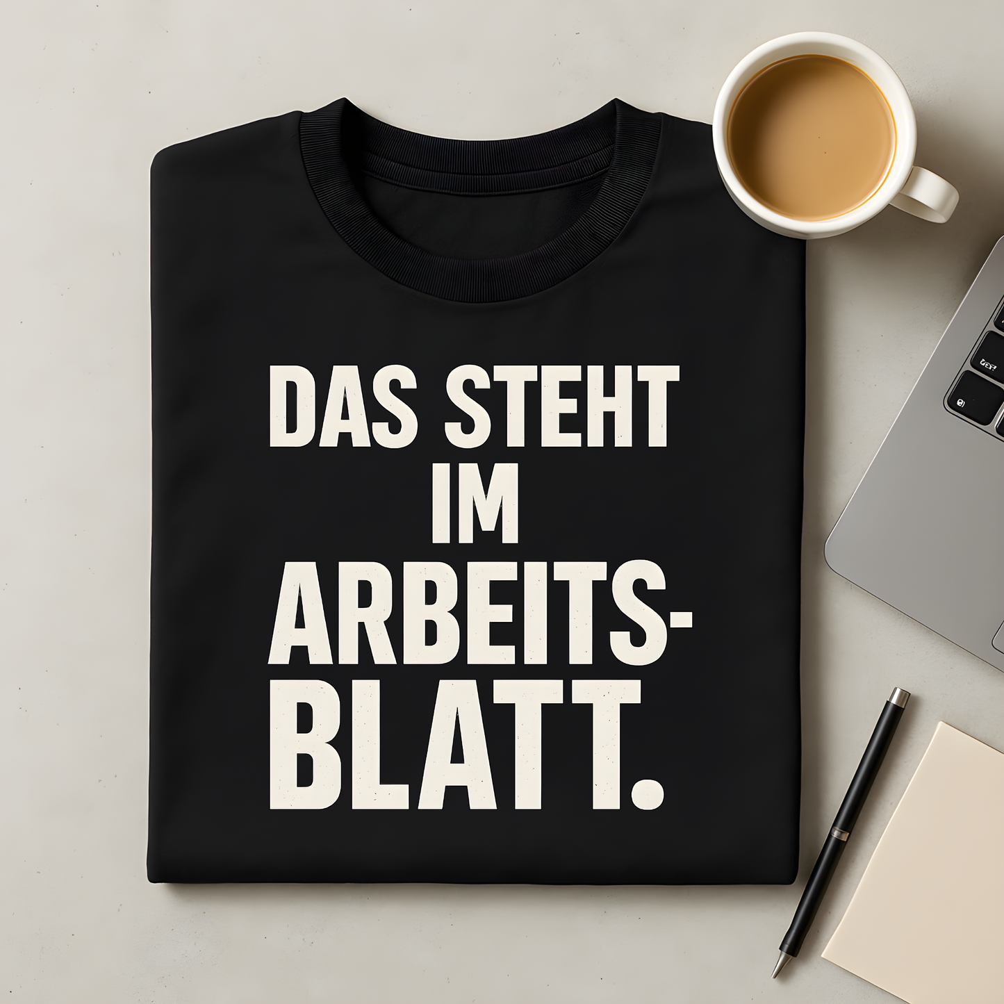 Das steht im Arbeitsblatt T-Shirt