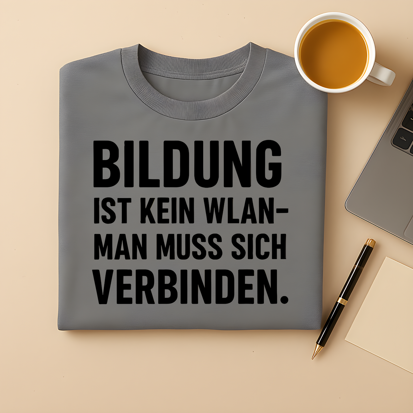 Mit Bildung verbinden T-Shirt