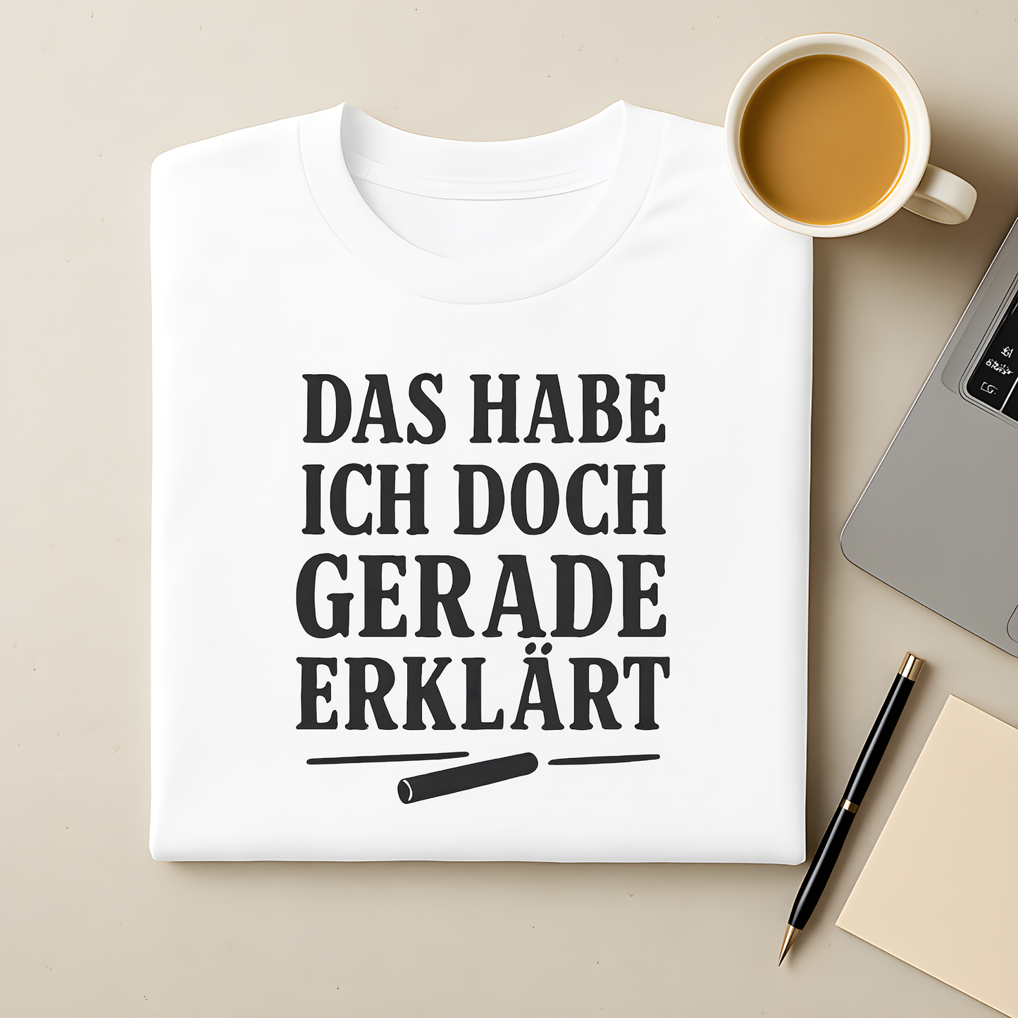 Gerade erklärt T-Shirt