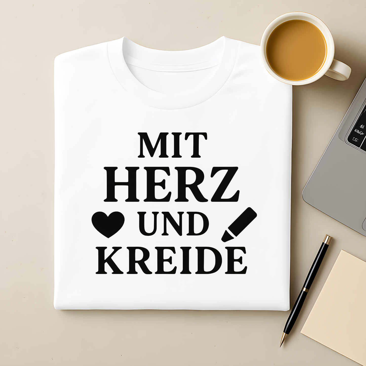 Herz und Kreide T-Shirt