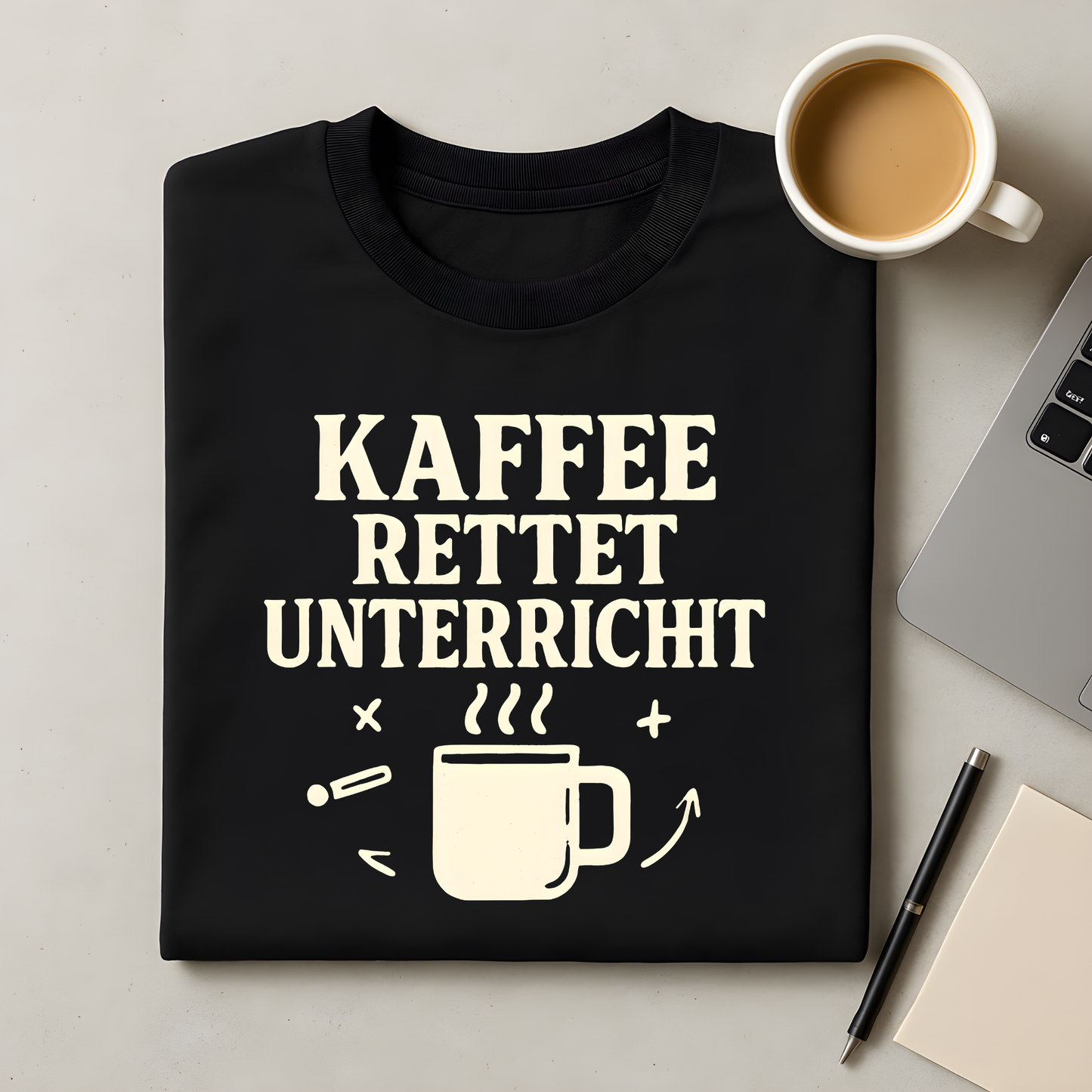 Kaffee rettet Unterricht T-Shirt