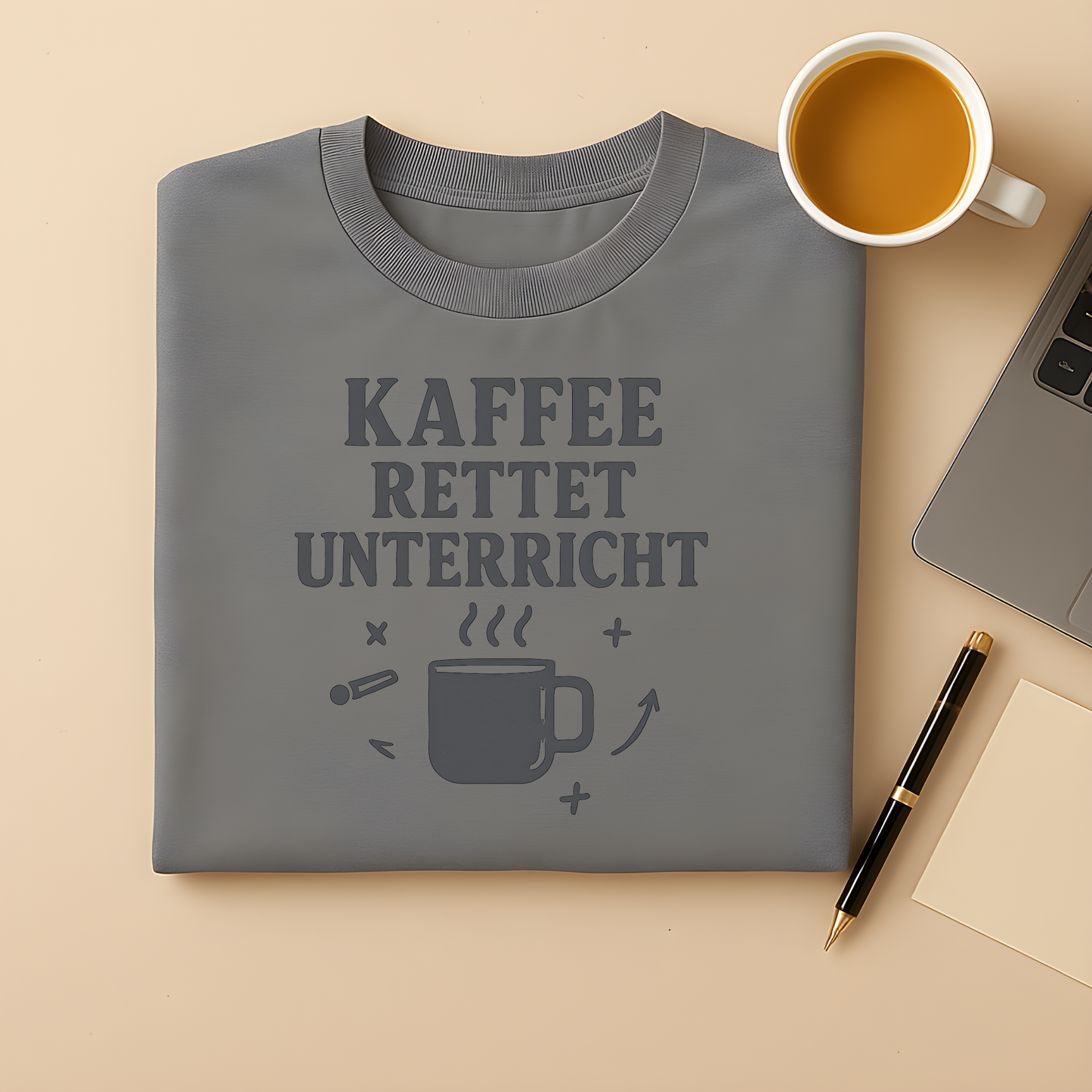 Kaffee rettet Unterricht T-Shirt