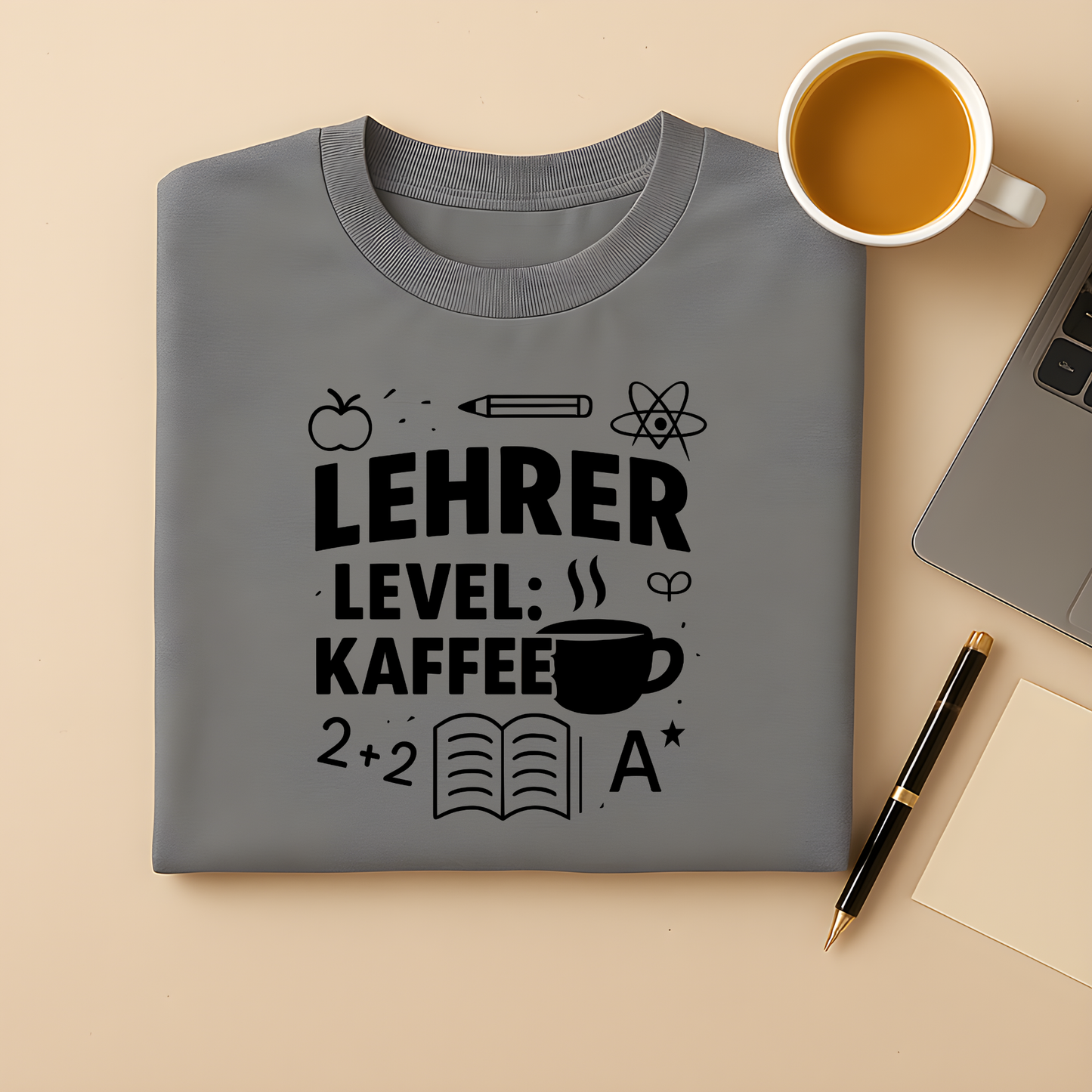 Lehrer Level Kaffee T-Shirt