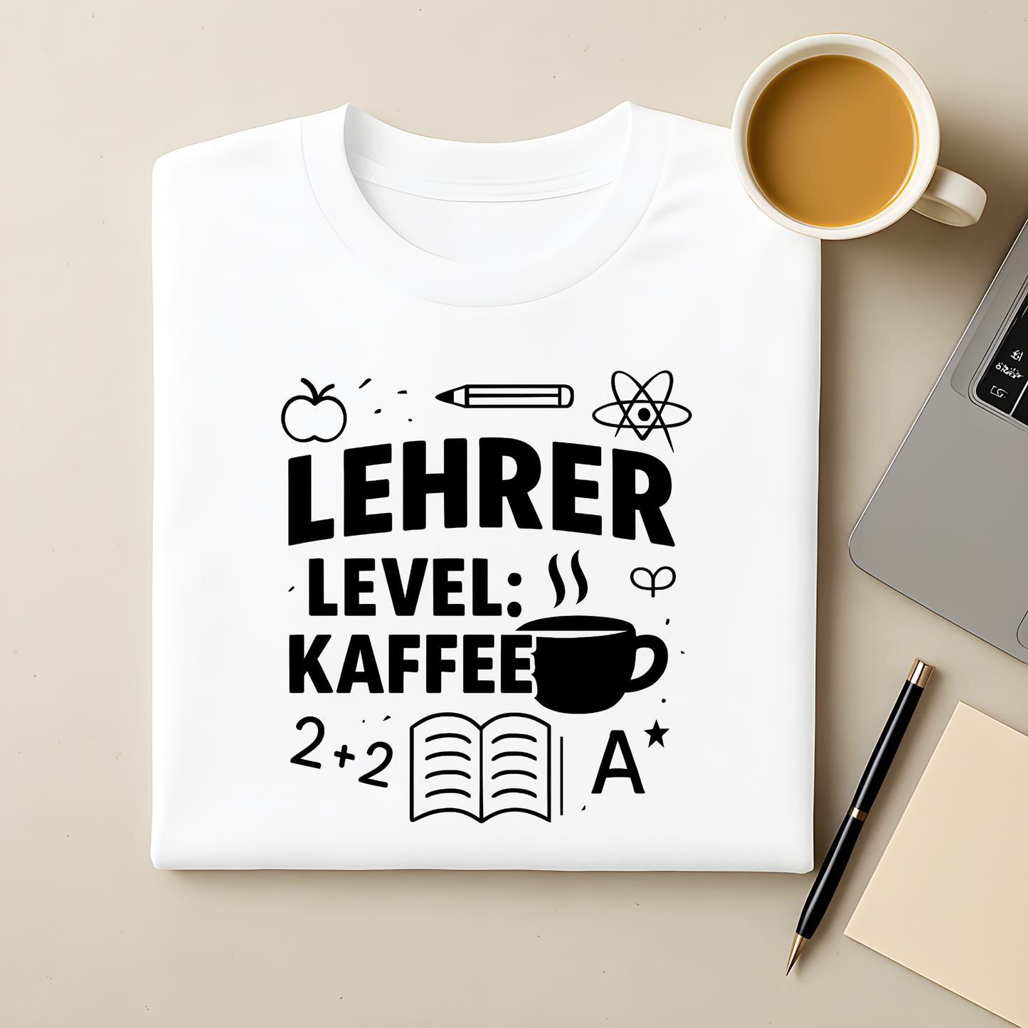 Lehrer Level Kaffee T-Shirt