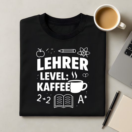 Lehrer Level Kaffee T-Shirt