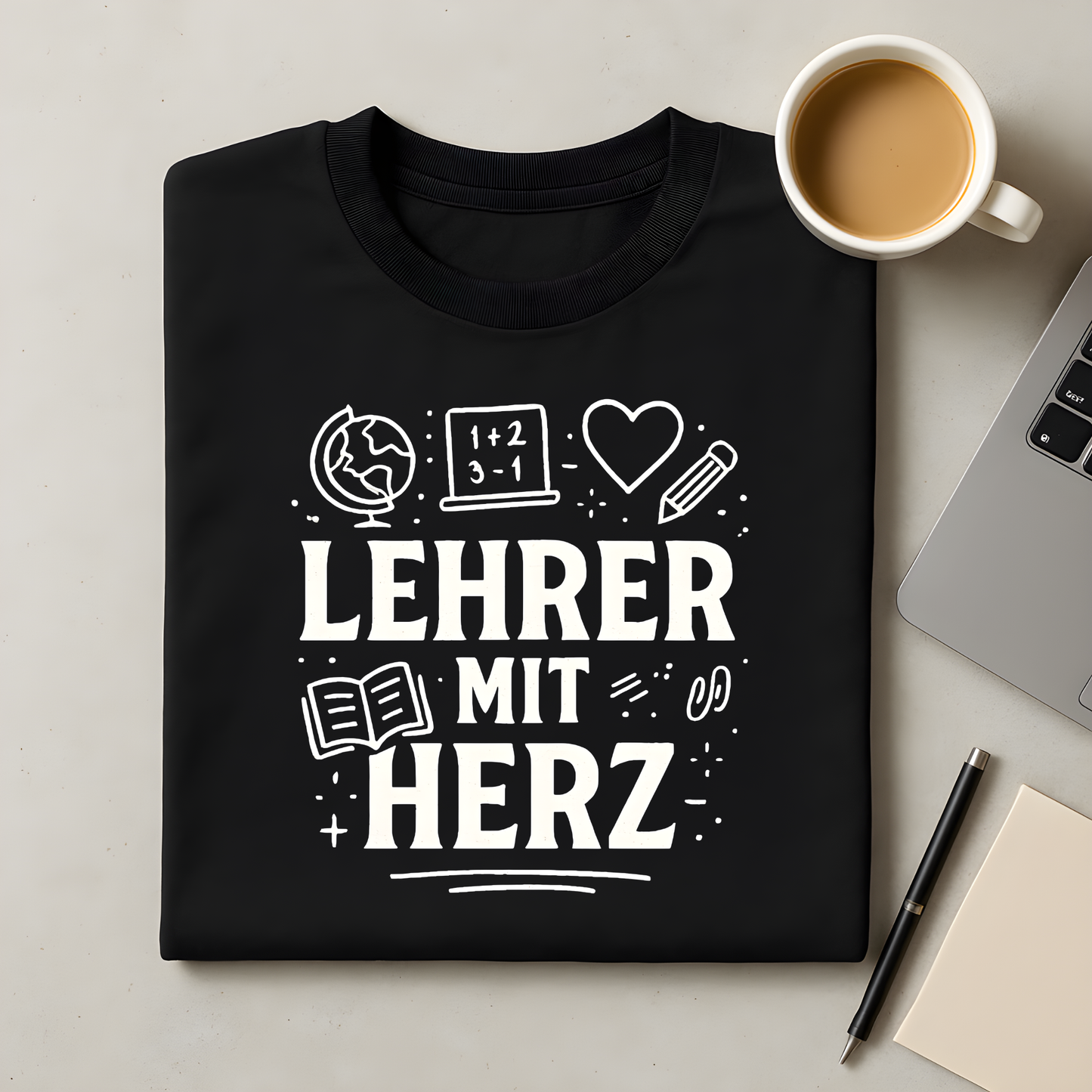 Lehrer mit Herz T-Shirt