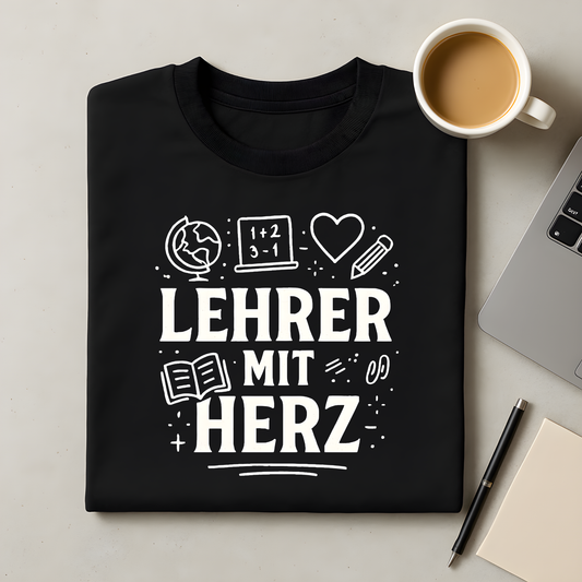 Lehrer mit Herz T-Shirt
