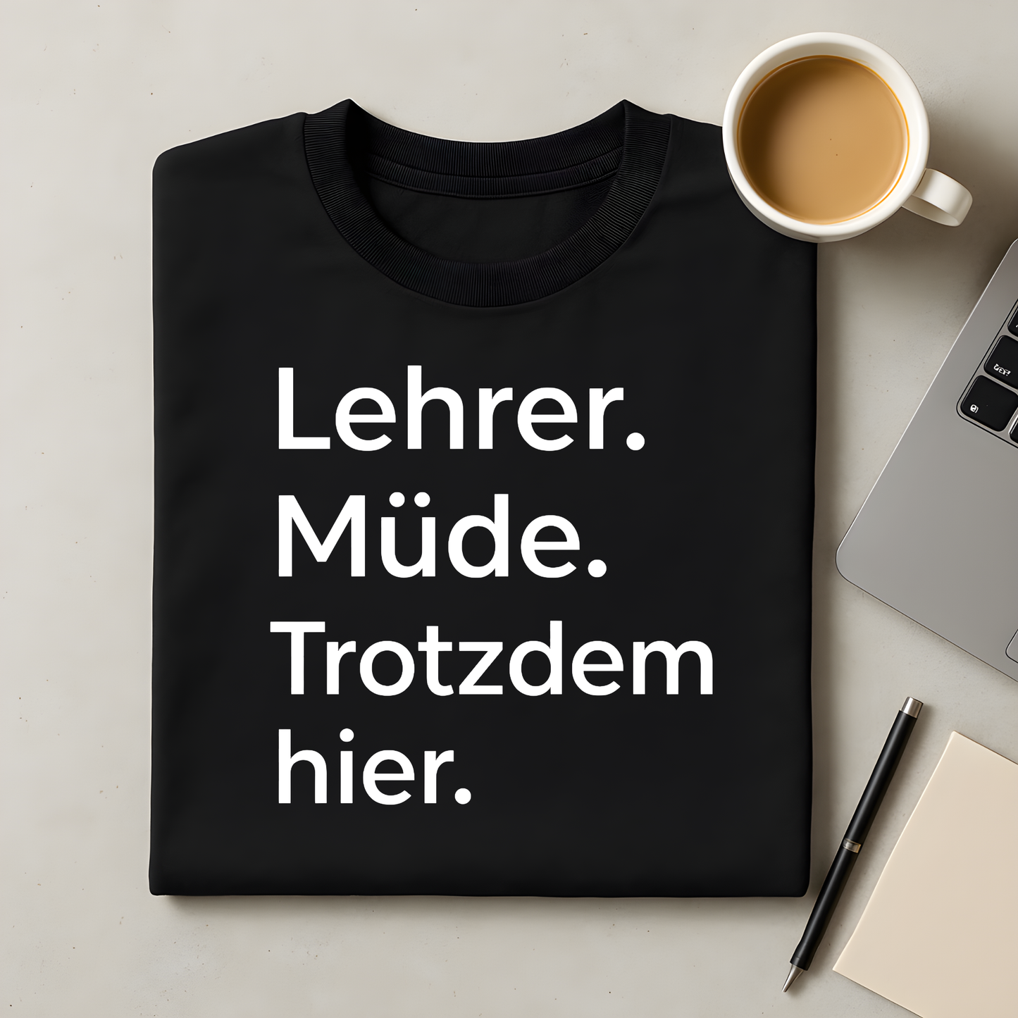 Lehrer. Müde. Trotzdem hier. T-Shirt