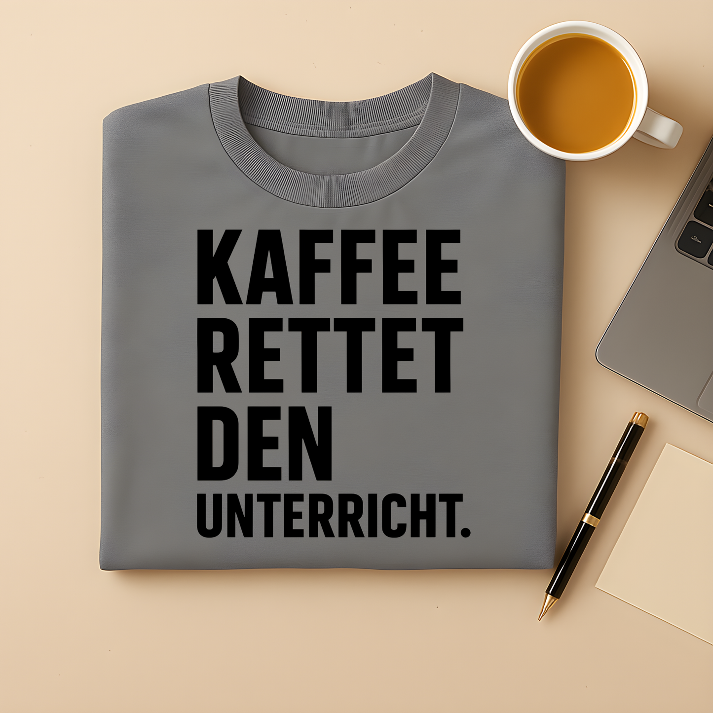 Kaffee rettet Unterricht T-Shirt