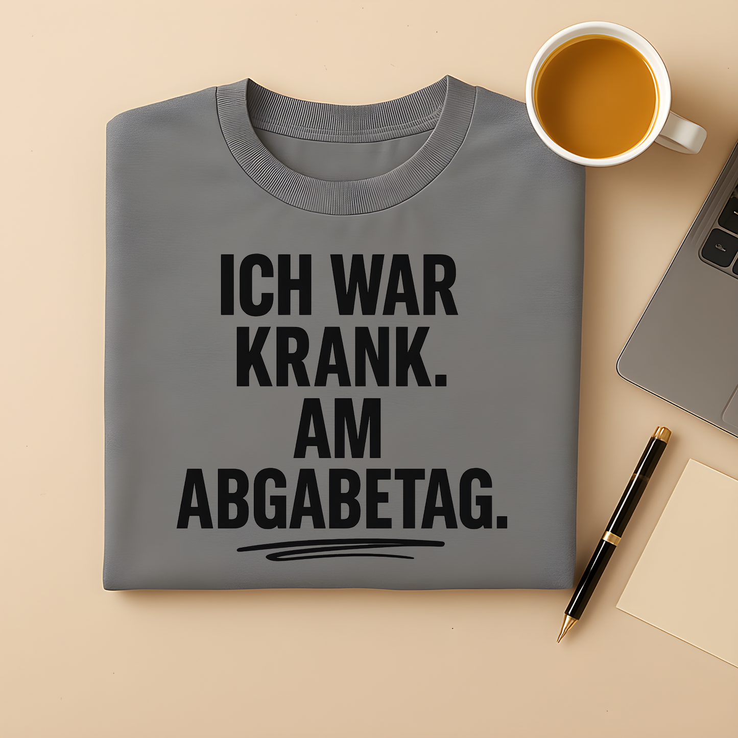 Krank bei Abgabe T-Shirt