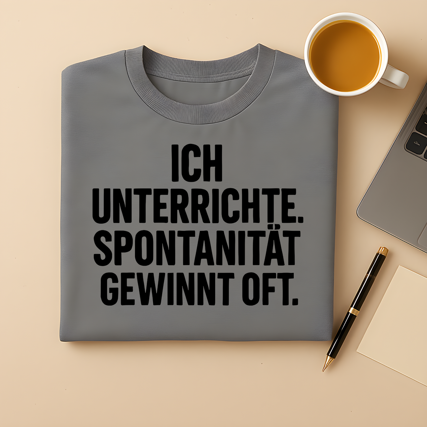 Spontanität gewinnt oft T-Shirt