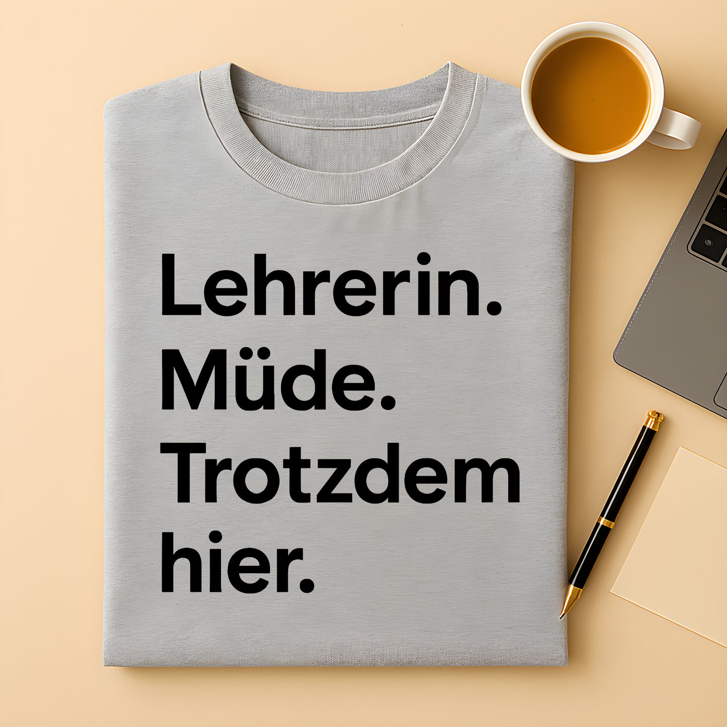 Lehrerin. Müde. Trotdem Hier. T-Shirt