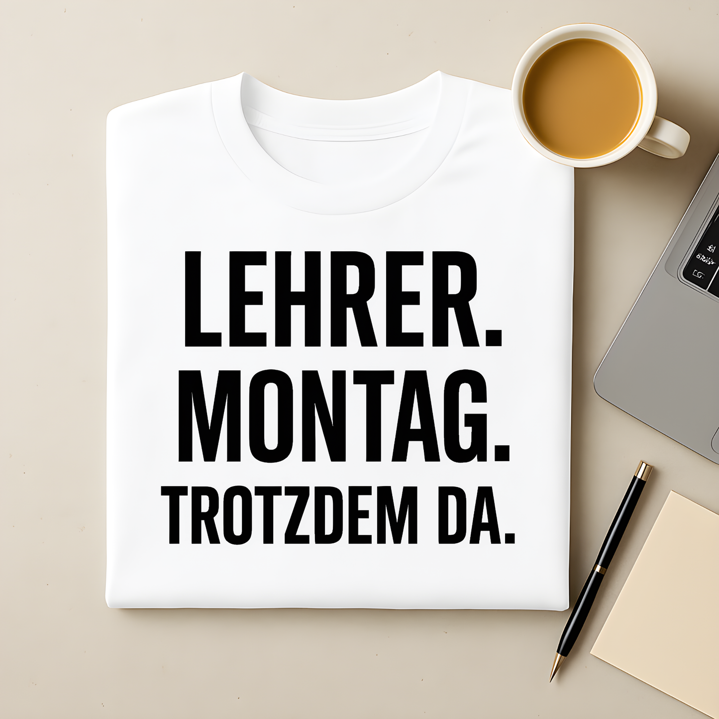 Montag. Trotzdem da T-Shirt