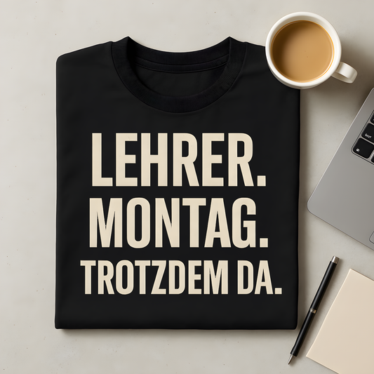 Montag. Trotzdem da T-Shirt