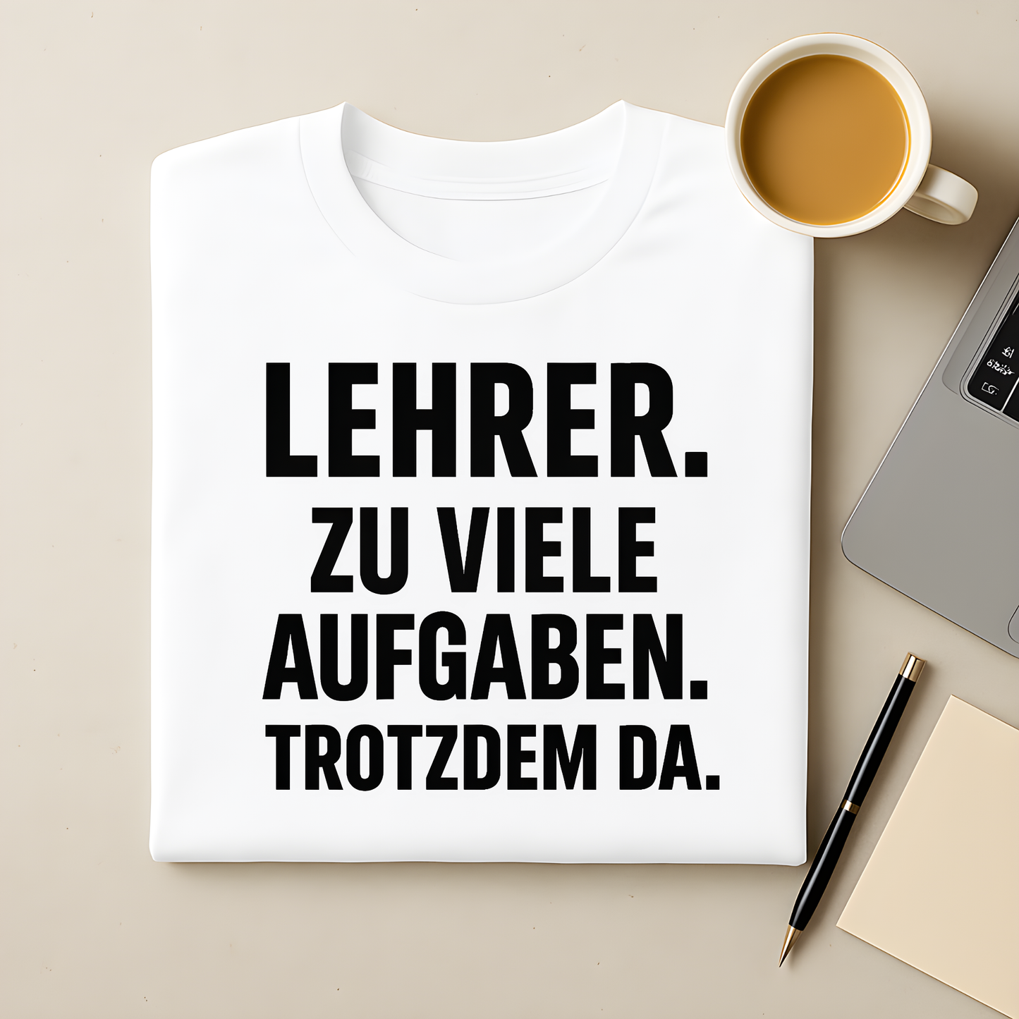 Zu viele Aufgaben. Trotzdem da T-Shirt