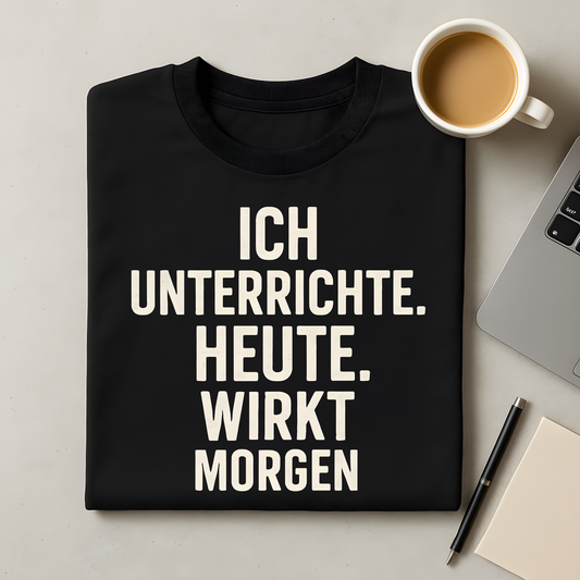 Unterricht wirkt morgen T-Shirt