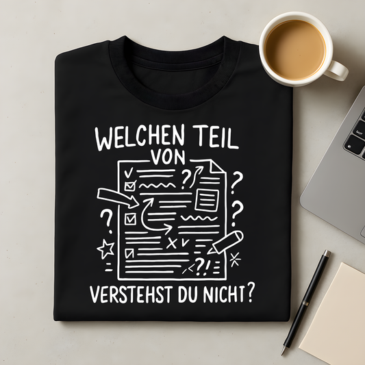 Welchen Teil von schreib mit T-Shirt