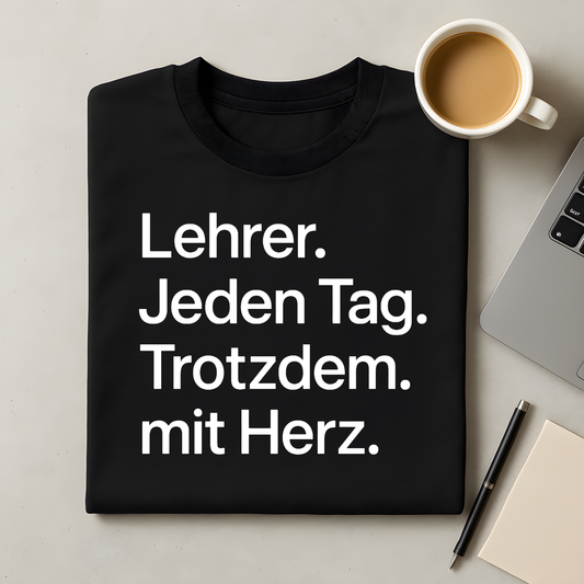 Jeden Tag - trotzdem mit Herz T-Shirt