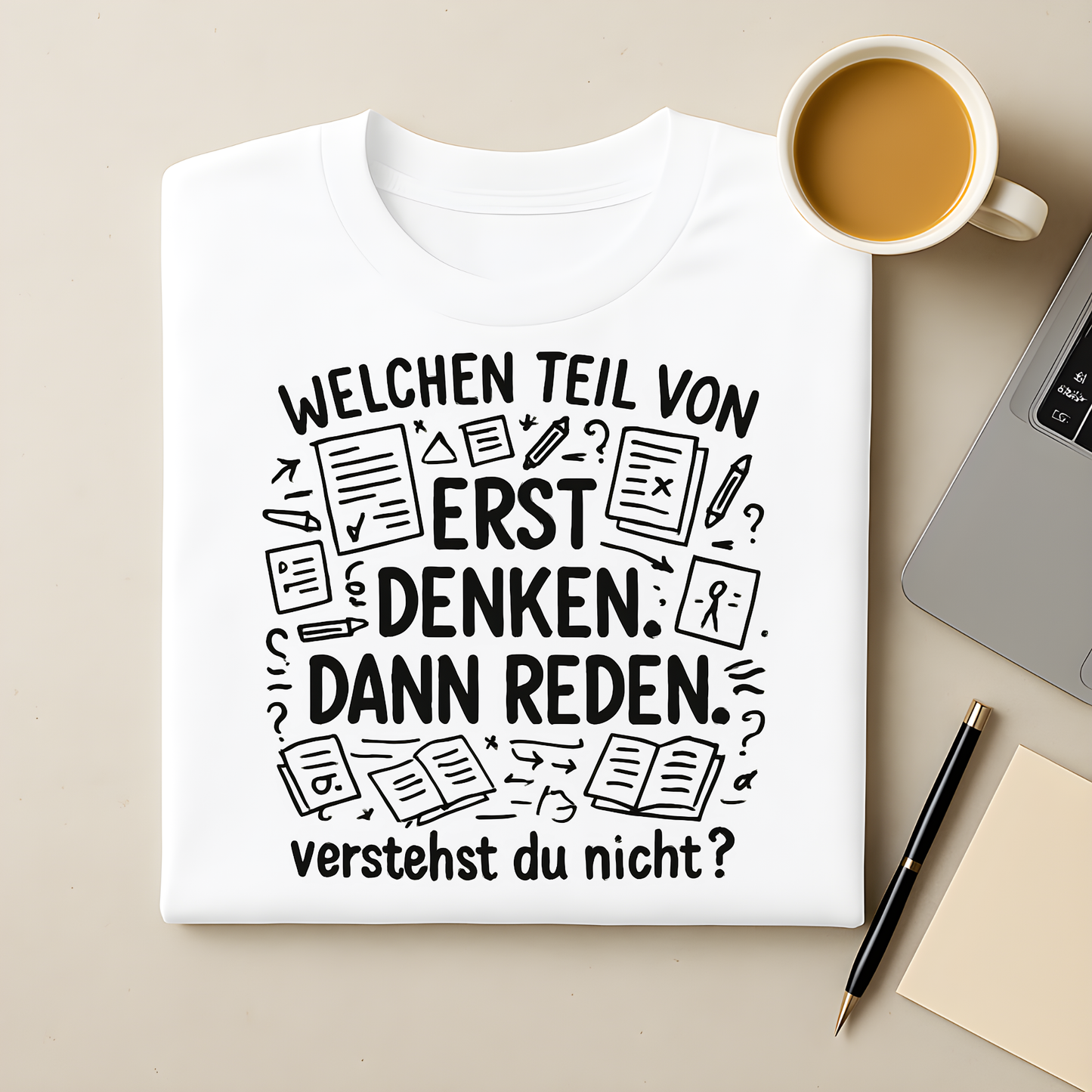 Erst denken, dann reden T-Shirt
