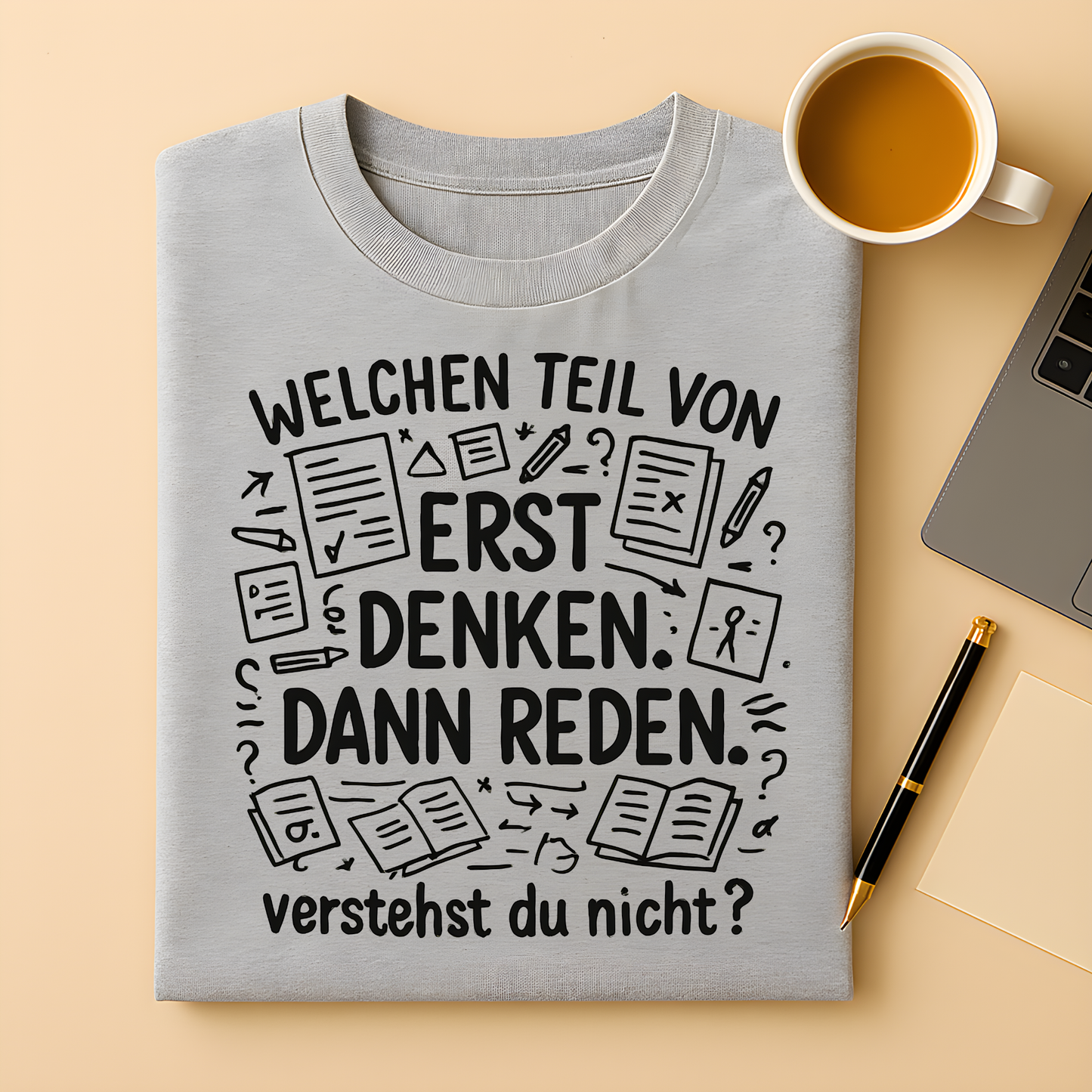 Erst denken, dann reden T-Shirt