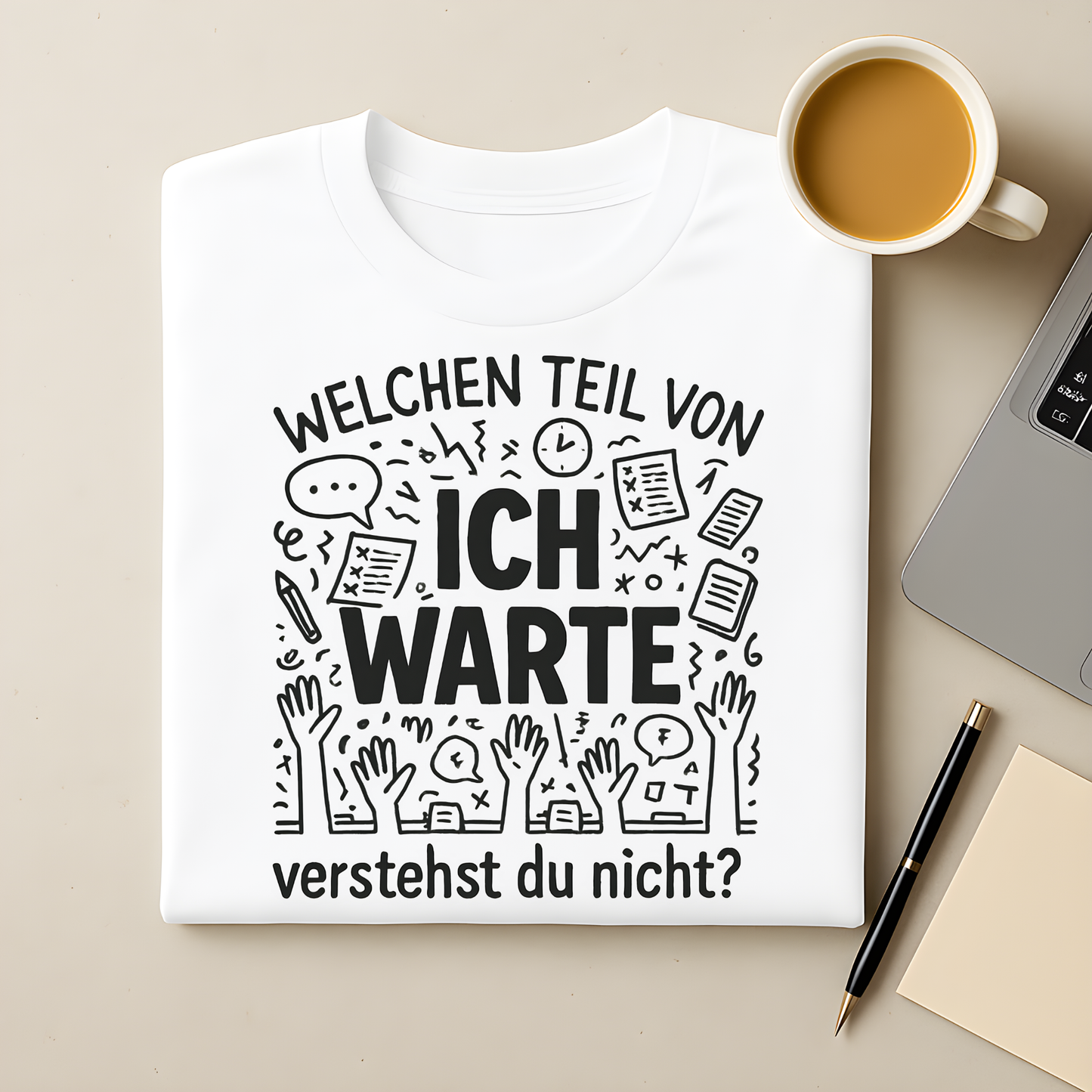 Ich warte T-Shirt
