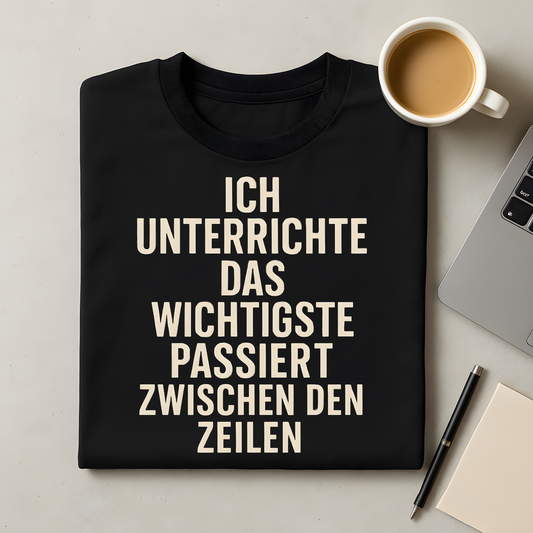 Das Wichtigste passiert zwischen den Zeilen T-Shirt