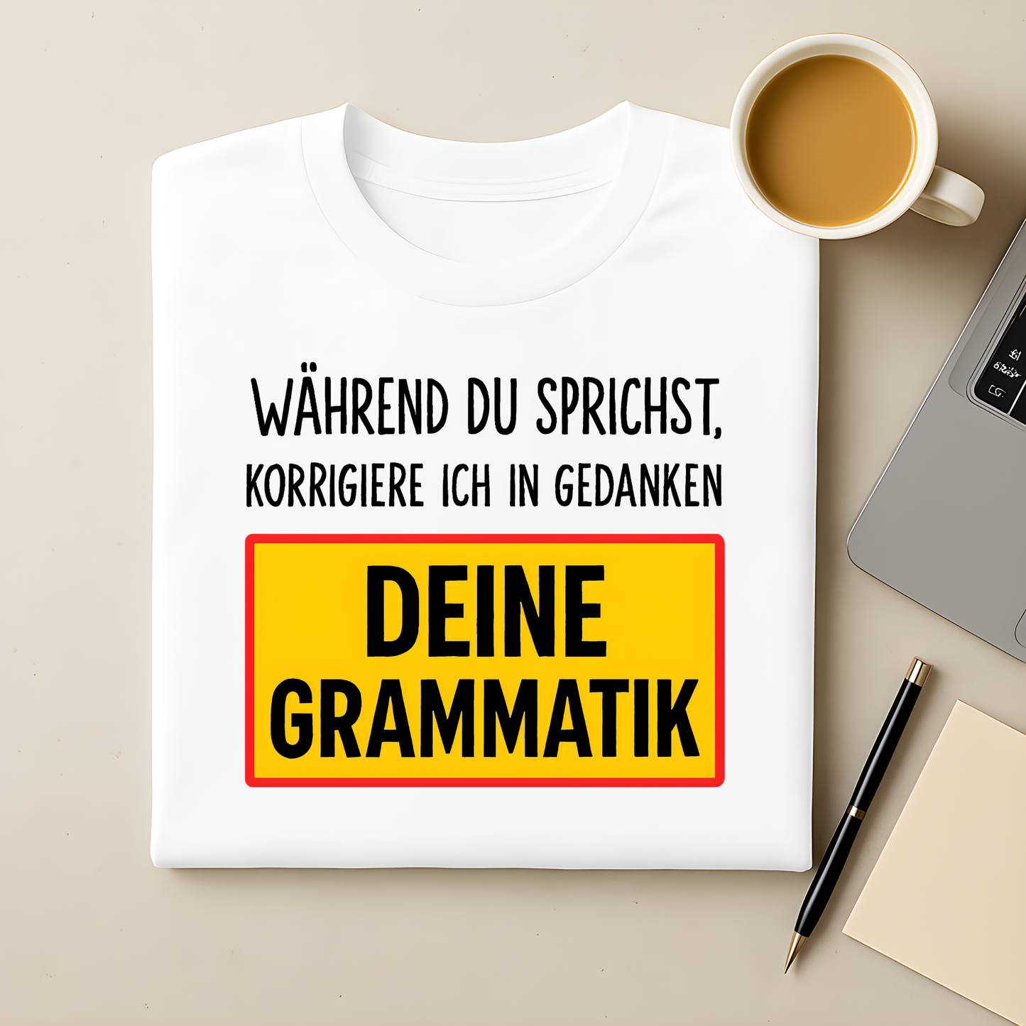 Ich korrigiere Grammatik T-Shirt