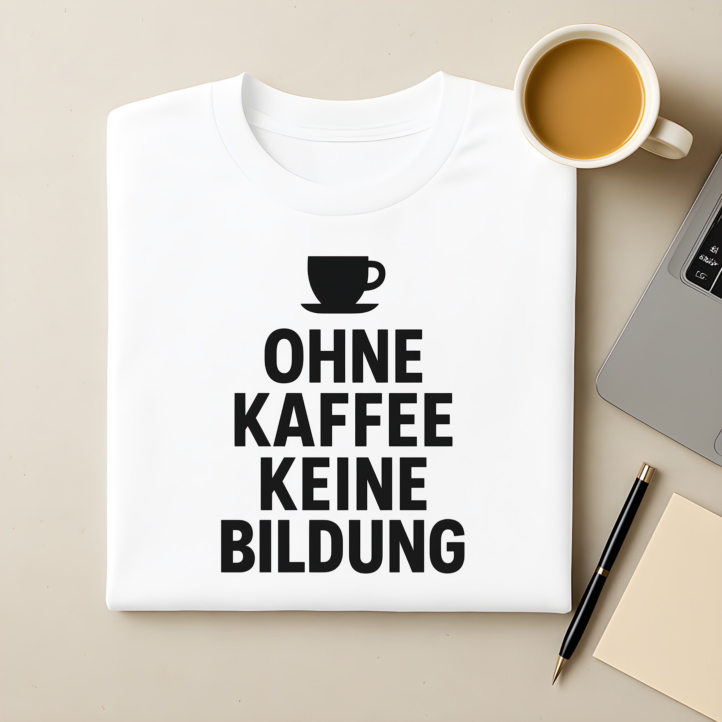 Ohne Kaffee keine Bildung T-Shirt