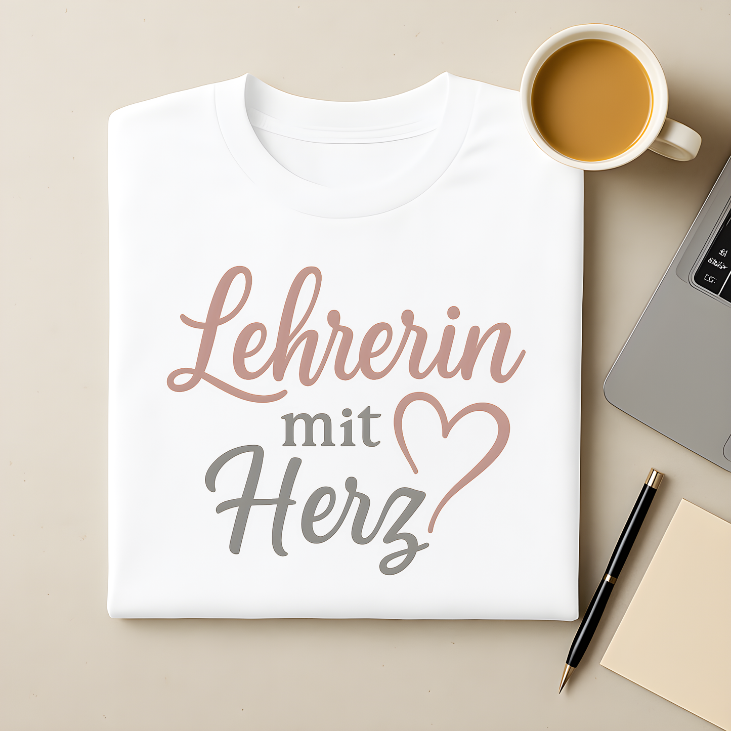 Lehrerin mit Herz T-Shirt
