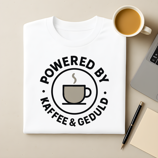Powered by Kaffee & Geduld T-Shirt