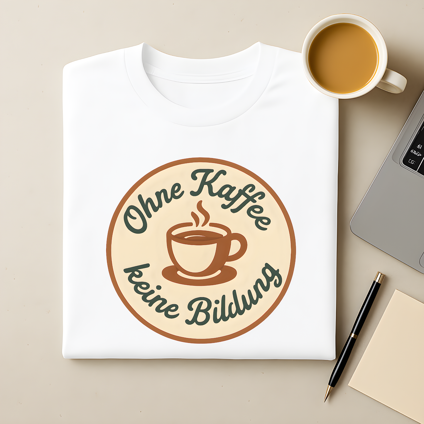 Ohne Kaffee keine Bildung T-Shirt