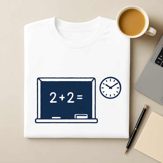 Schule minimalistisch T-Shirt