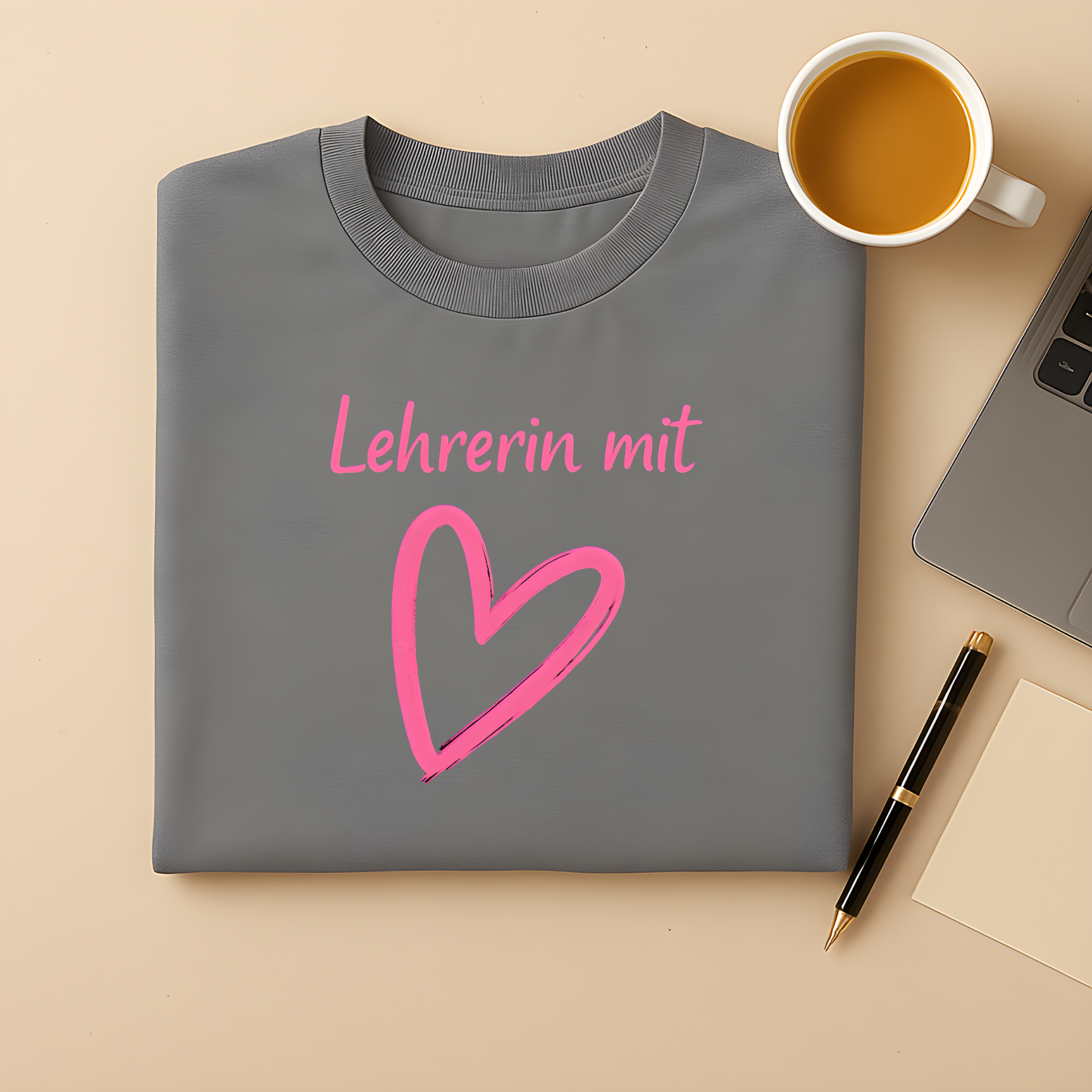 Lehrerin mit Herz T-Shirt