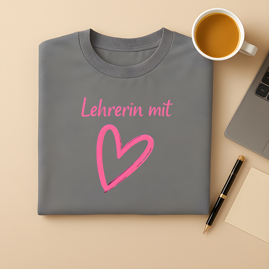 Lehrerin mit Herz T-Shirt