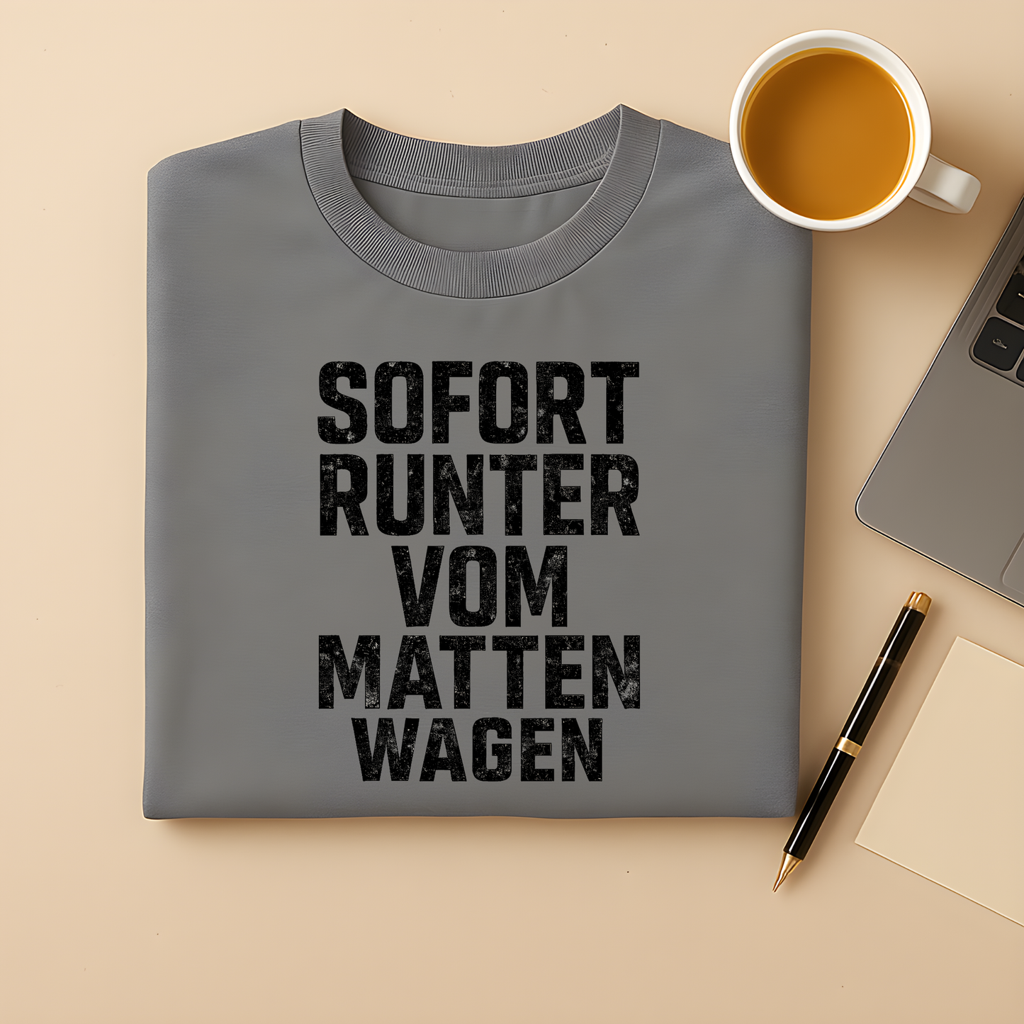 Sofort runter vom Mattenwagen T-Shirt